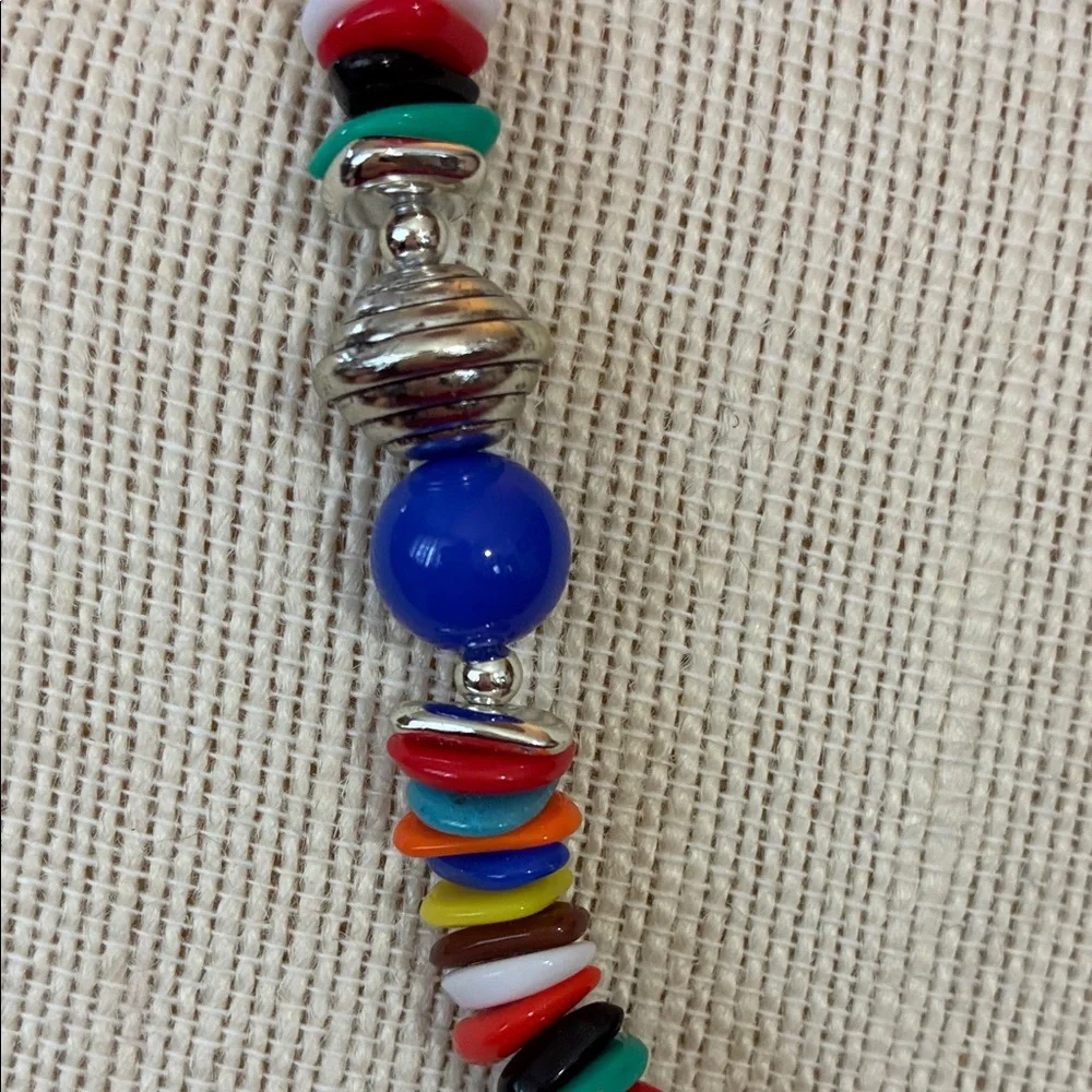Colorful Beaded vintage 28”Necklace